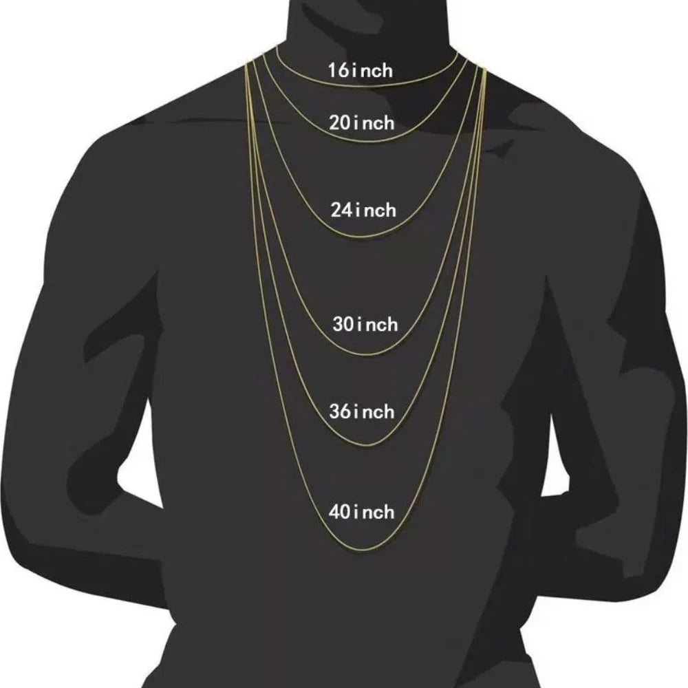 Iced Out Cross Pendant Chain Necklace