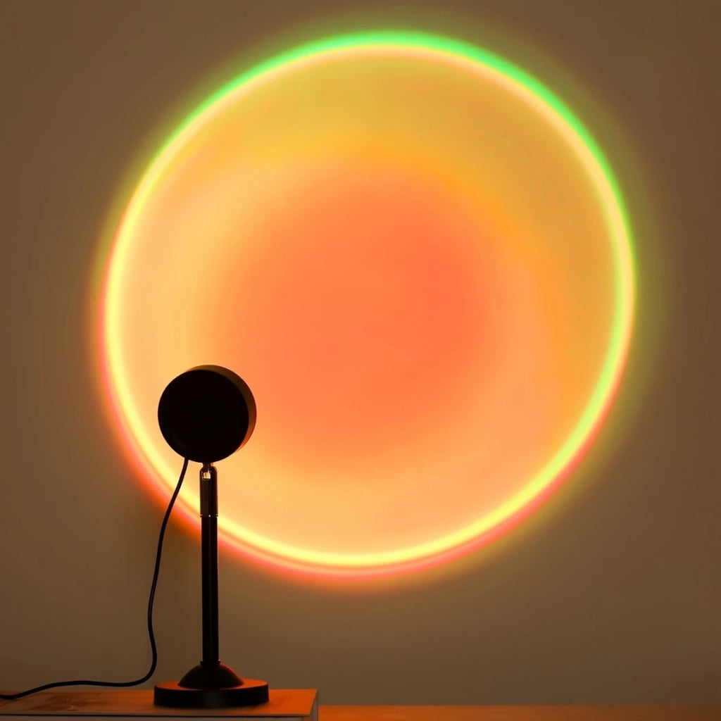 Sunset Lamp Projector — 16 Color LED Night Light for Room & Photos