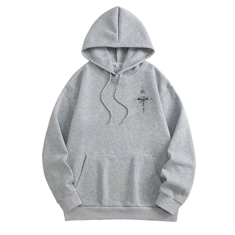 Vintage Compass Graphic Hoodie