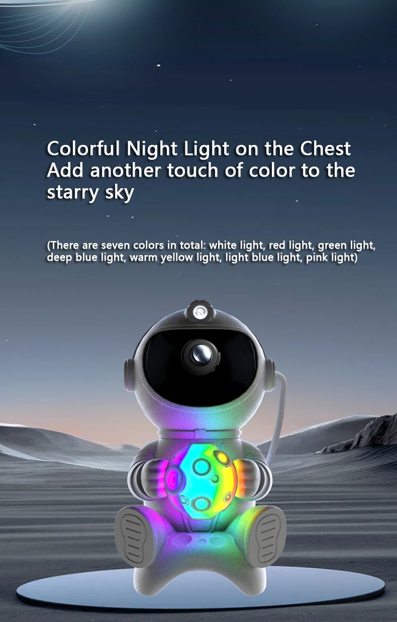 Astronaut Galaxy Projector — Star Night Light with Bluetooth Speaker