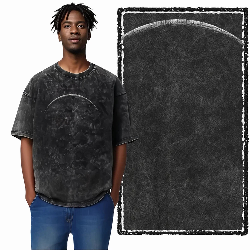Astronaut Space Graphic Acid Wash Tee