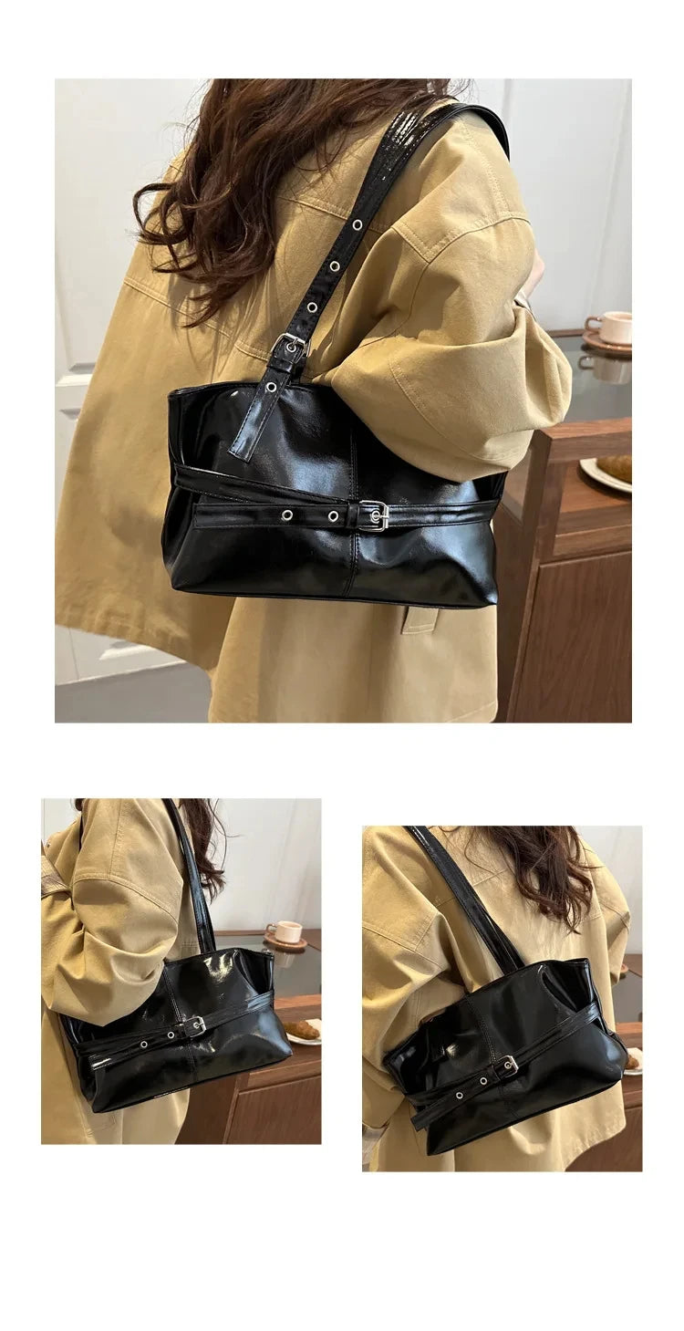 Suede Bucket Tote Bag