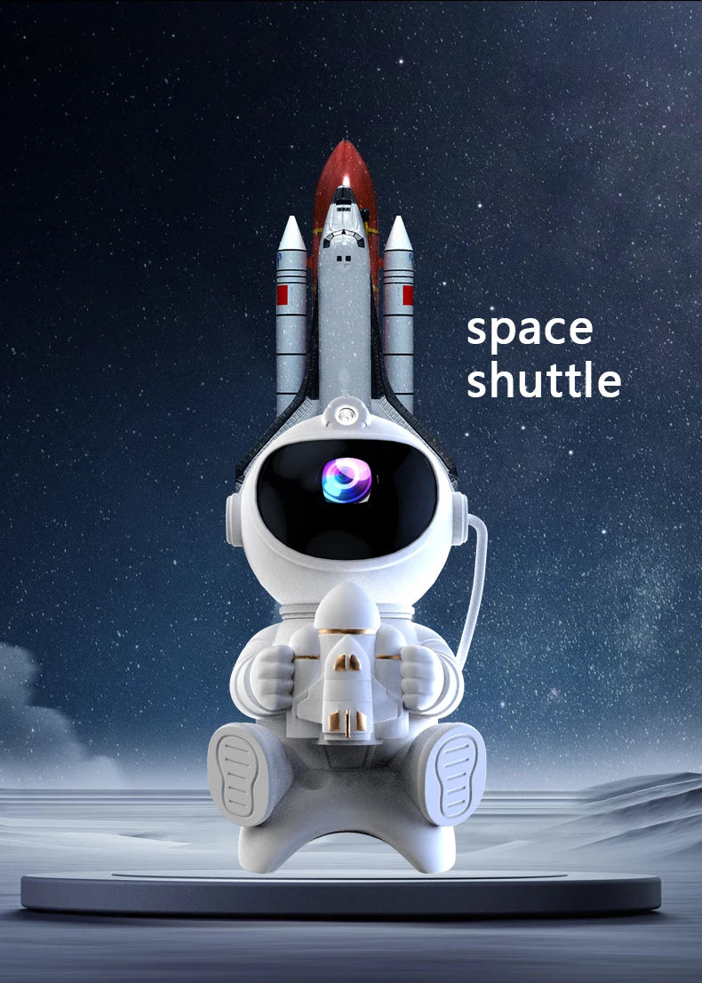 Astronaut Galaxy Projector — Star Night Light with Bluetooth Speaker