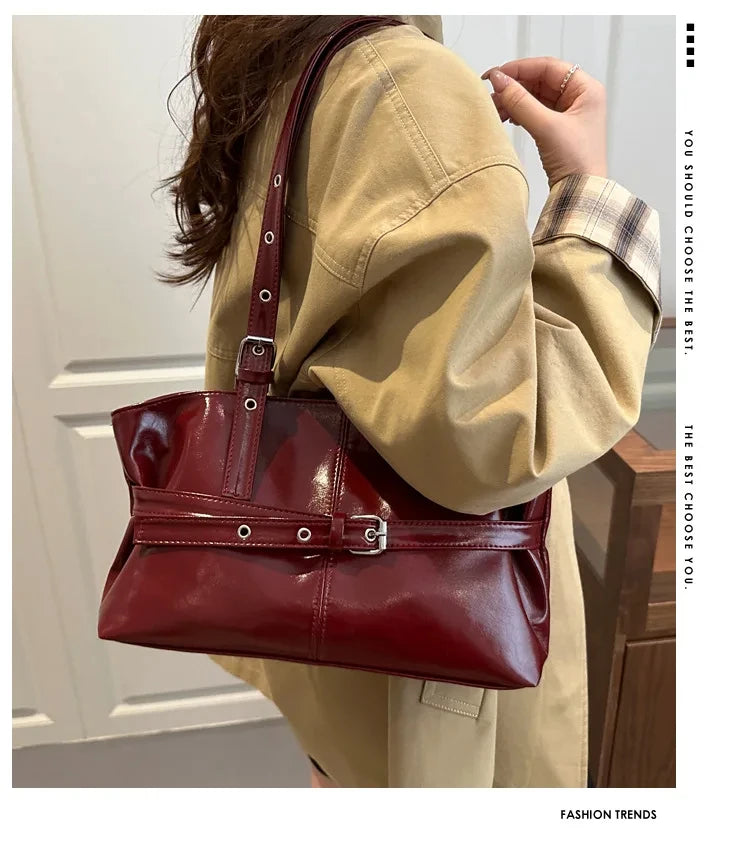 Suede Bucket Tote Bag