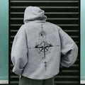 Vintage Compass Graphic Hoodie