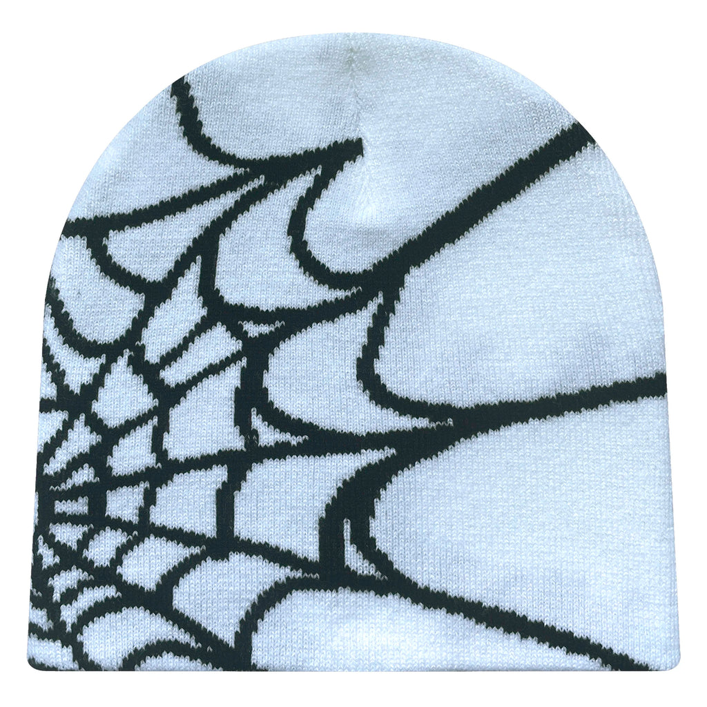 Y2K Spider Web Knit Beanie