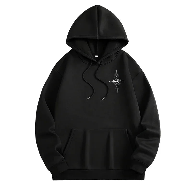 Vintage Compass Graphic Hoodie