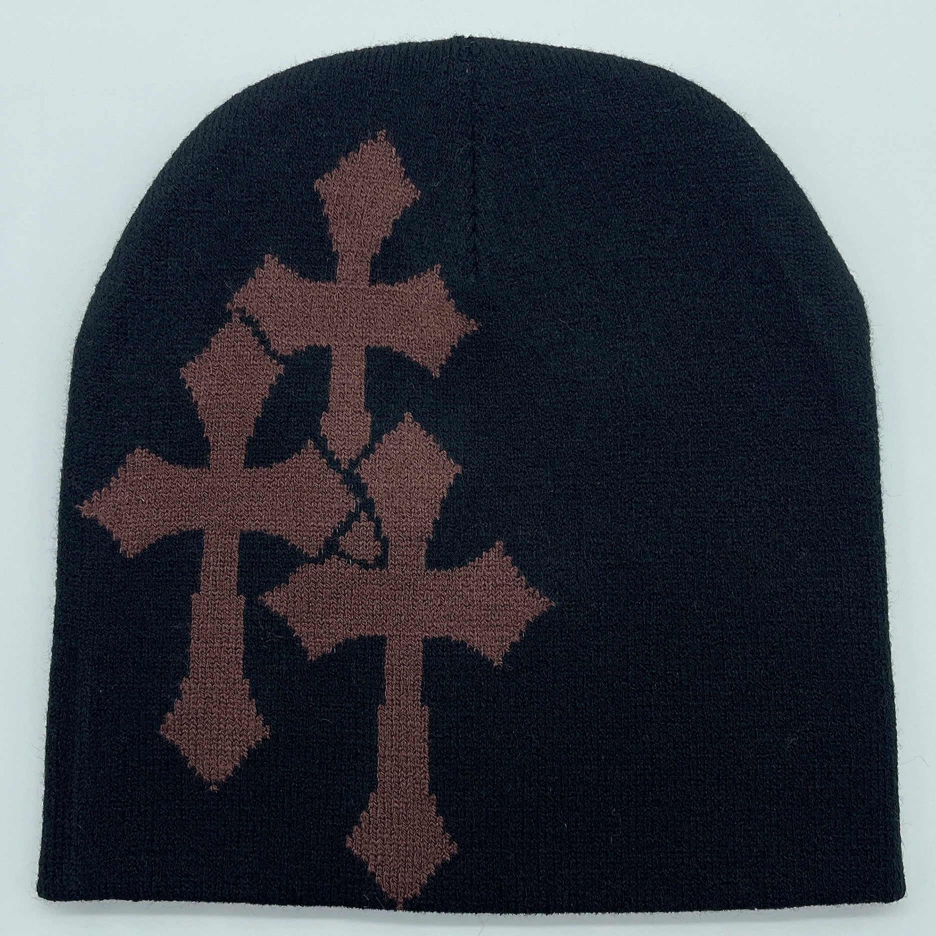 Y2K Crucifix Knit Beanie