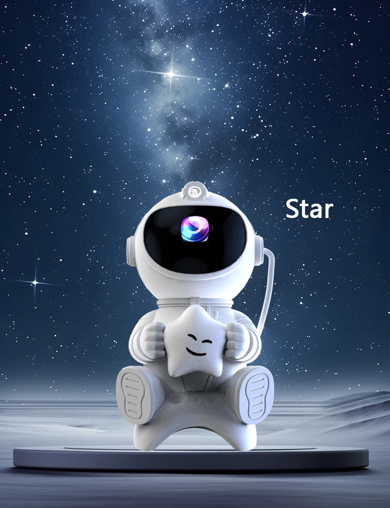 Astronaut Galaxy Projector — Star Night Light with Bluetooth Speaker