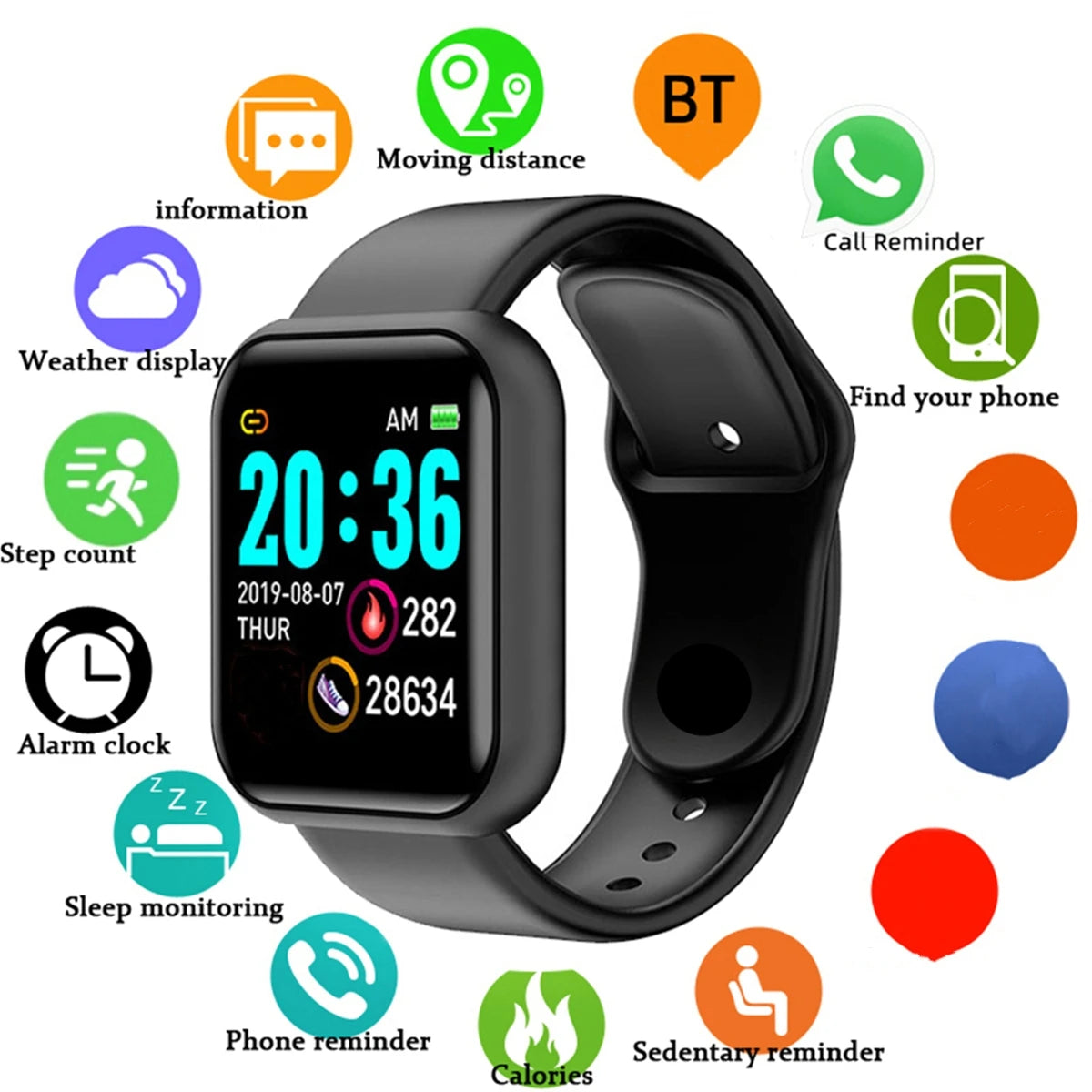 Men’s & Women’s Smart Fitness Watch For Android IOS