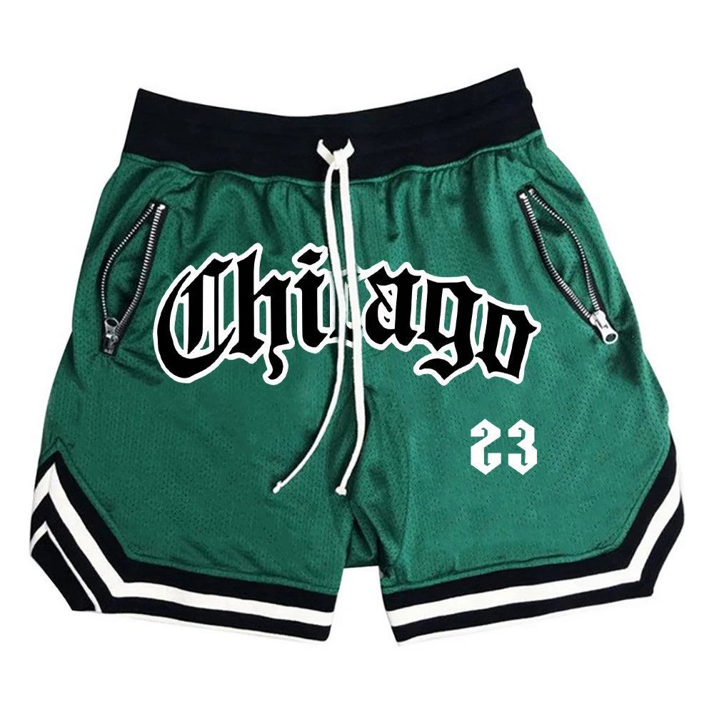 Men’s Chicago 23 Basketball Shorts – Loose-Fit Sports, Gym & Casual Shorts