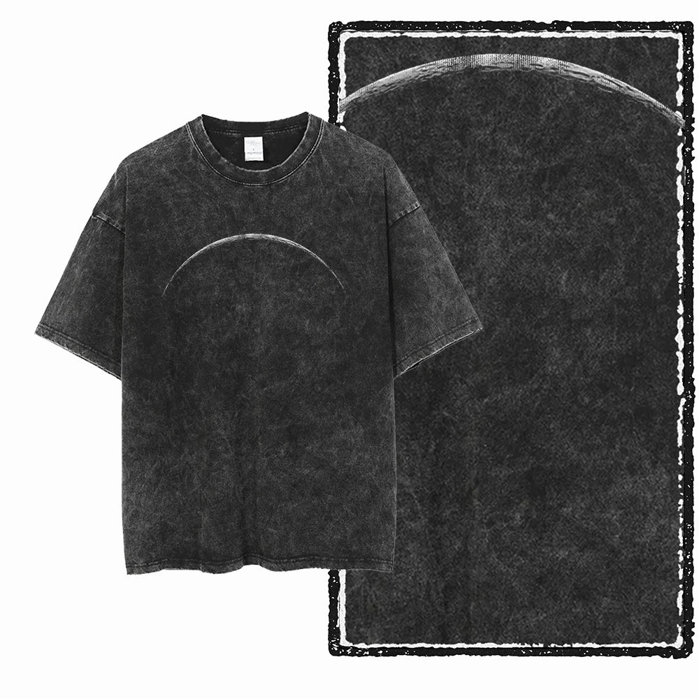 Astronaut Space Graphic Acid Wash Tee