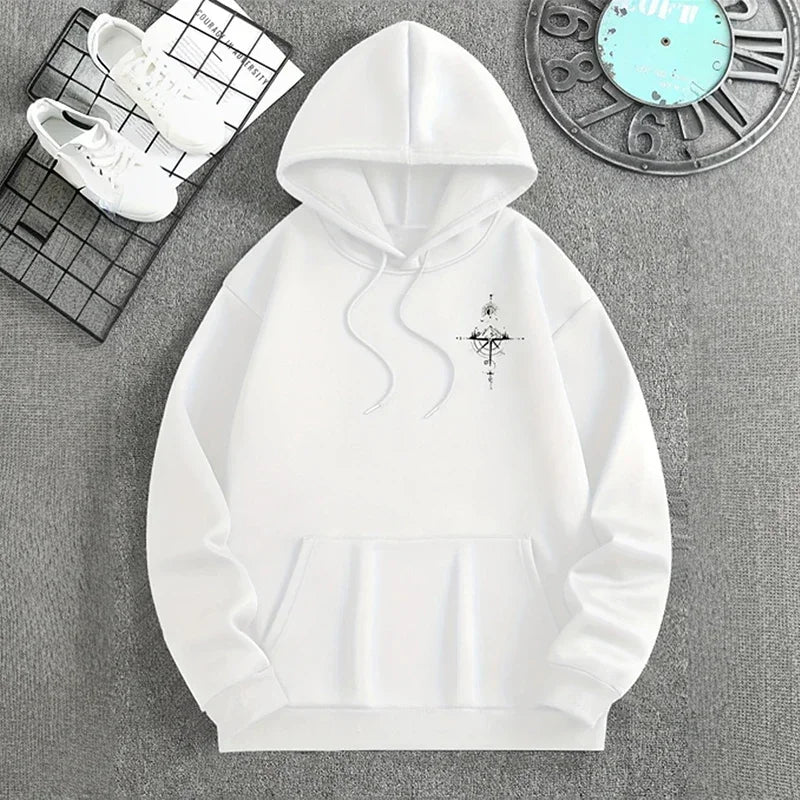 Vintage Compass Graphic Hoodie