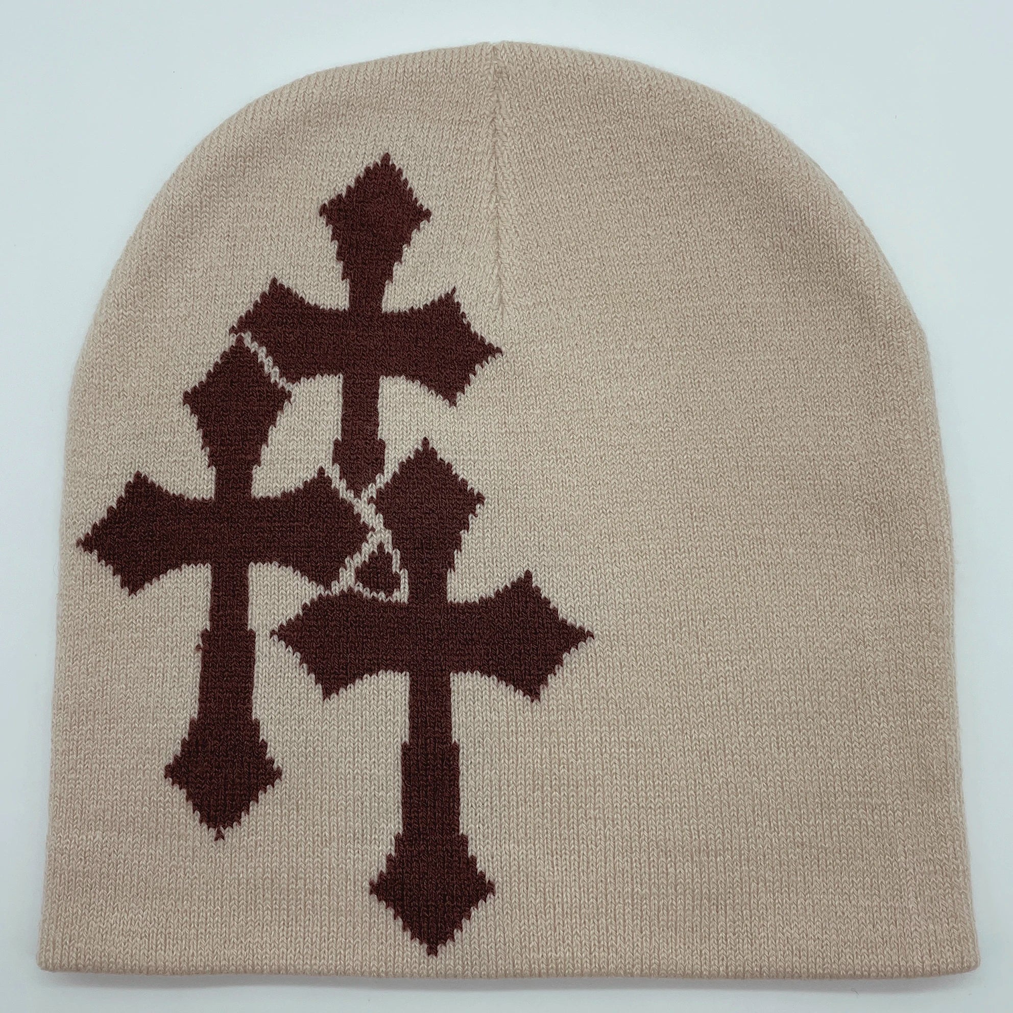 Y2K Crucifix Knit Beanie
