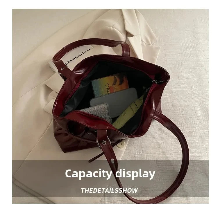 Suede Bucket Tote Bag