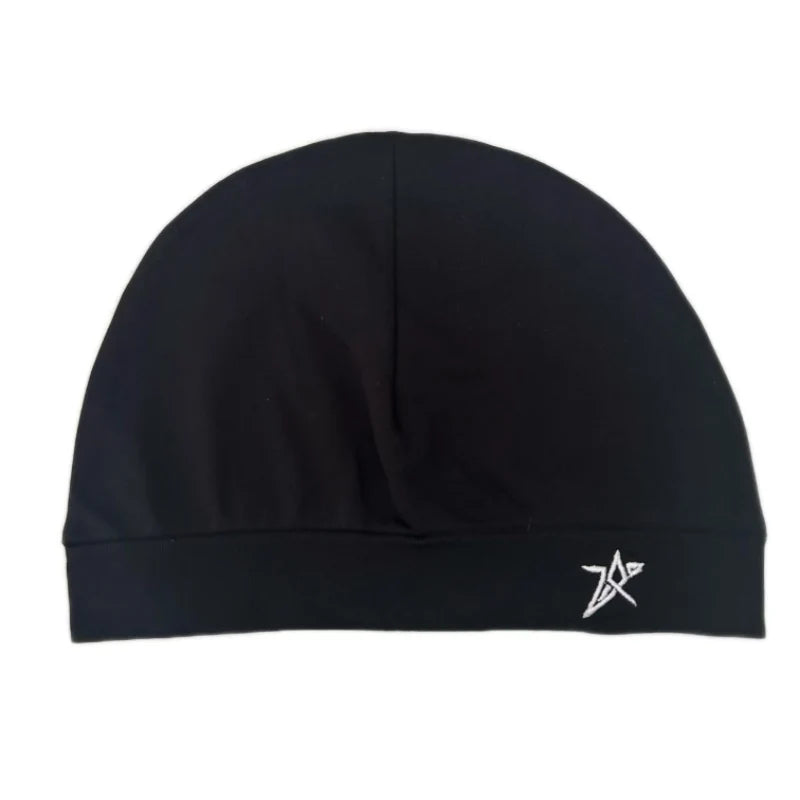 Star Embroidered Skull Cap Beanie