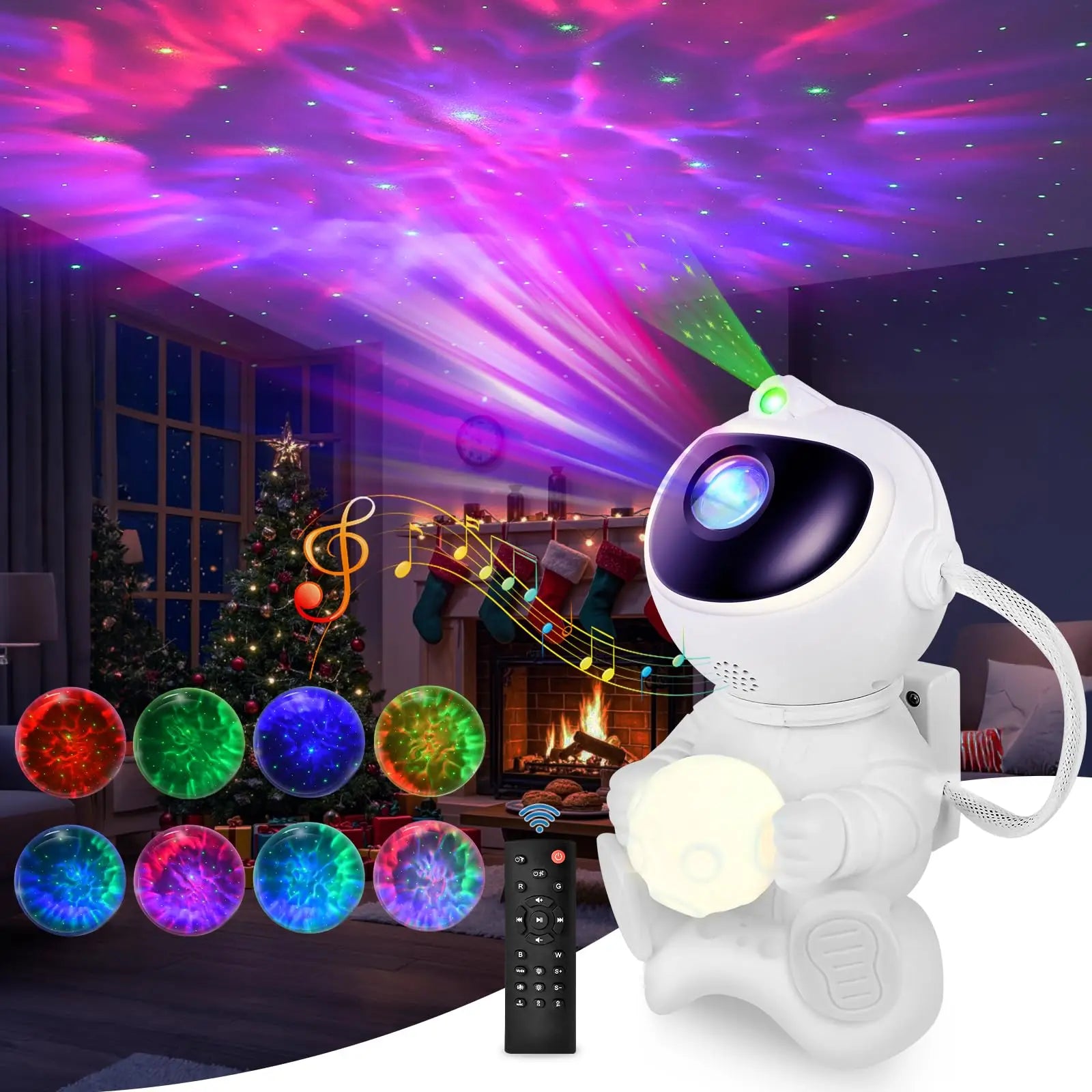 Astronaut Galaxy Projector — Star Night Light with Bluetooth Speaker