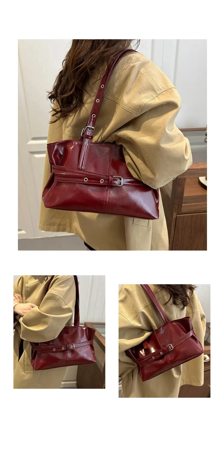 Suede Bucket Tote Bag