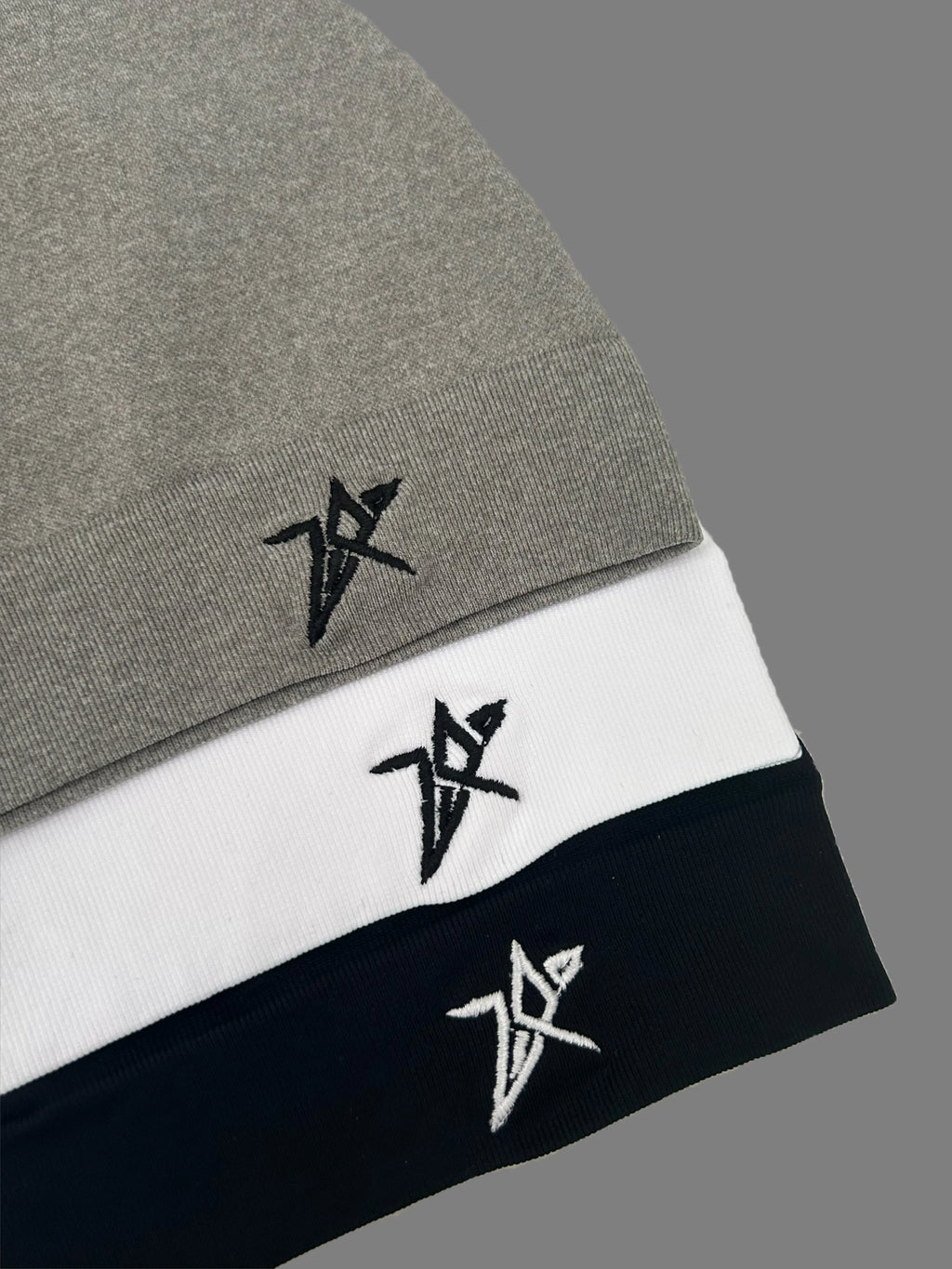 Star Embroidered Skull Cap Beanie