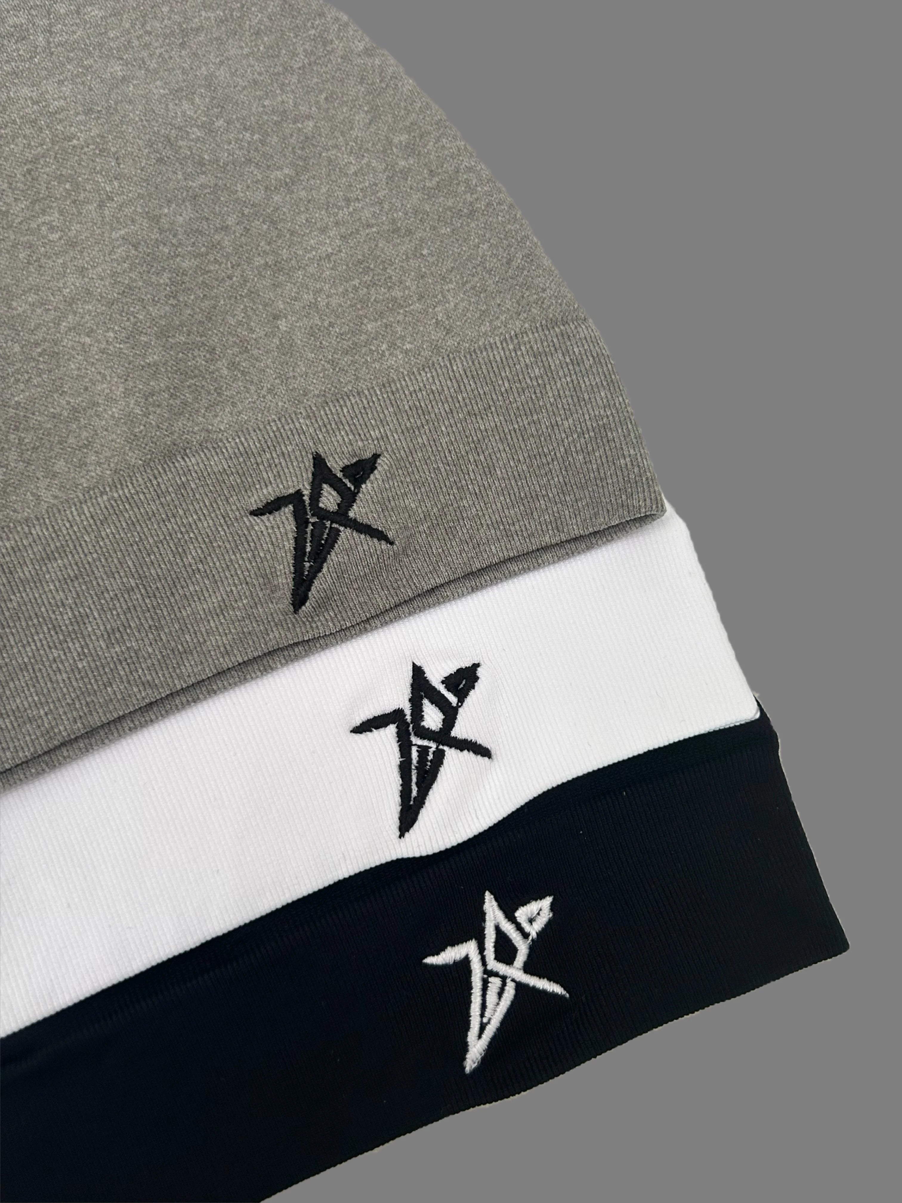Star Embroidered Skull Cap Beanie