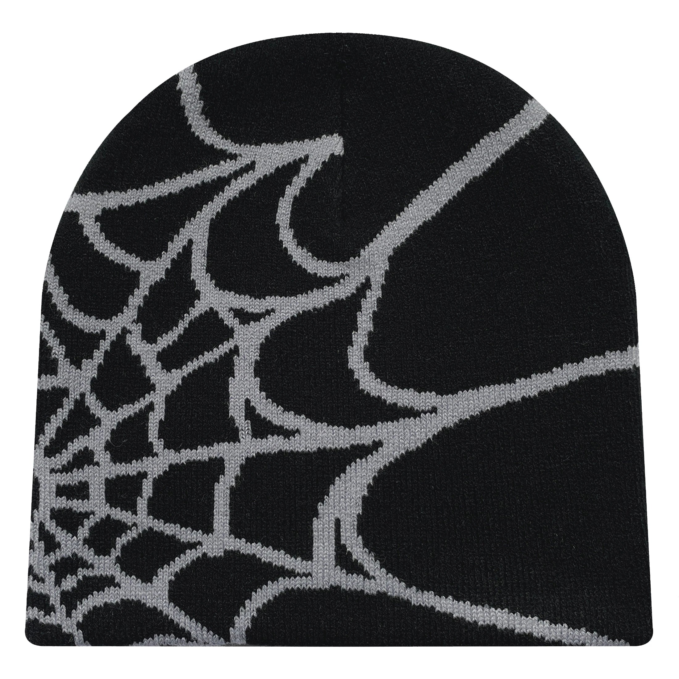 Y2K Spider Web Knit Beanie
