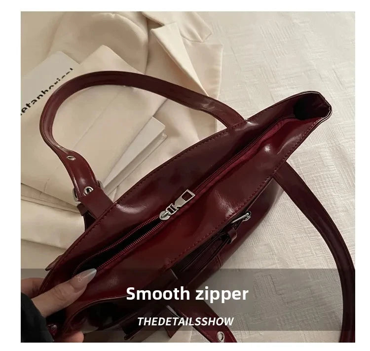 Suede Bucket Tote Bag