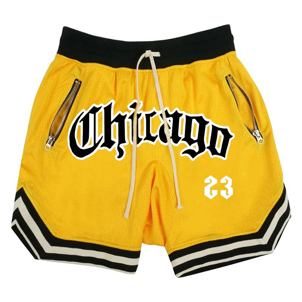 Men’s Chicago 23 Basketball Shorts – Loose-Fit Sports, Gym & Casual Shorts