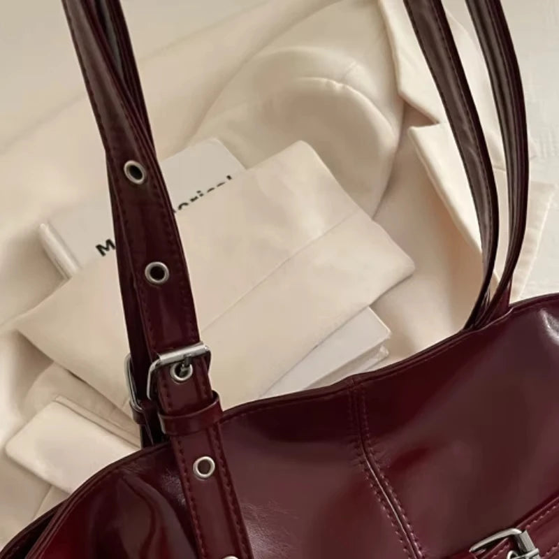 Suede Bucket Tote Bag