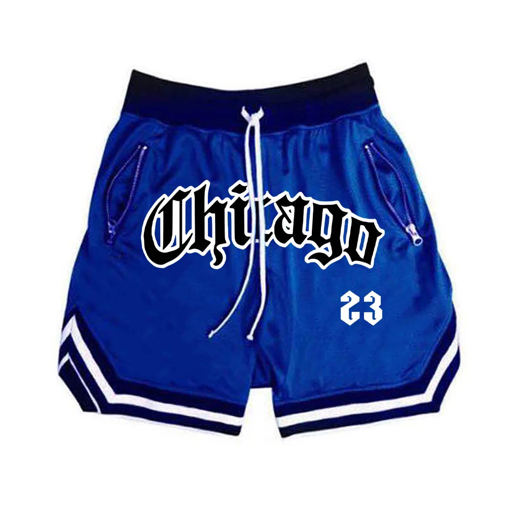 Men’s Chicago 23 Basketball Shorts – Loose-Fit Sports, Gym & Casual Shorts