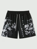 Dragon Bamboo Graphic Shorts 🐉