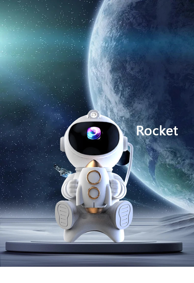 Astronaut Galaxy Projector — Star Night Light with Bluetooth Speaker