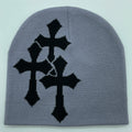 Y2K Crucifix Knit Beanie