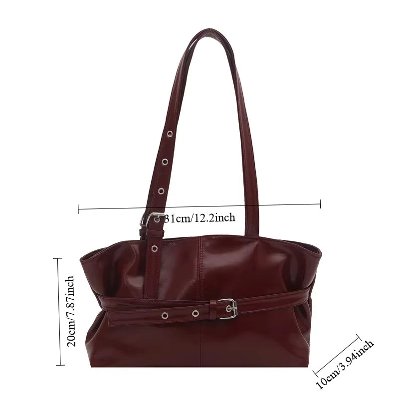 Suede Bucket Tote Bag