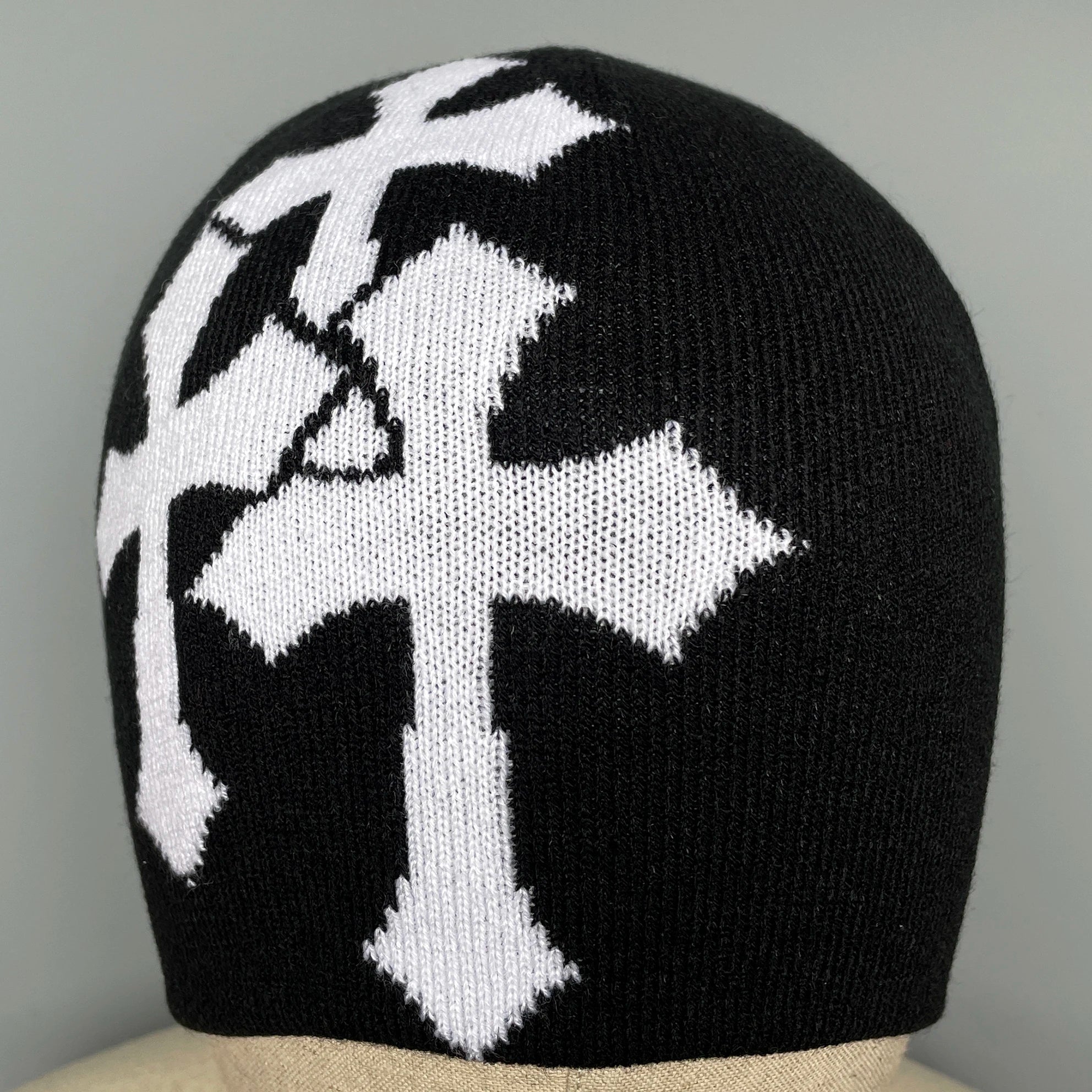 Y2K Crucifix Knit Beanie