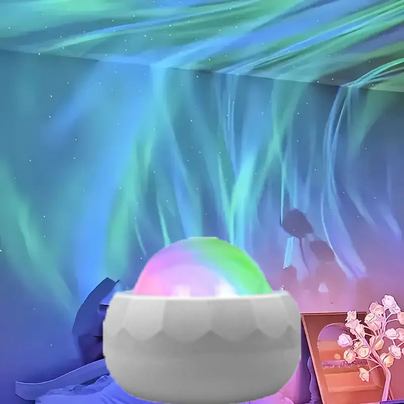 LED Aurora Galaxy Projector — 7 Mode Night Sky Light for Bedroom & Home Theater