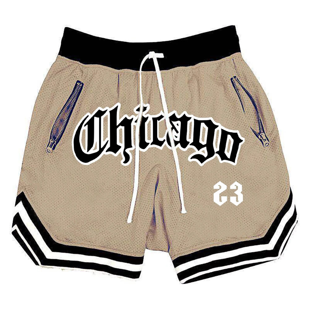 Men’s Chicago 23 Basketball Shorts – Loose-Fit Sports, Gym & Casual Shorts