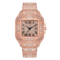 Iced Out Luxury Square Roman Watch