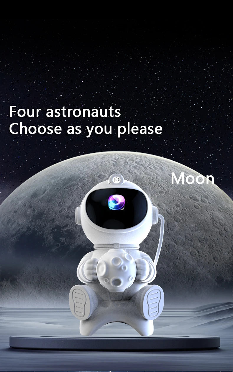 Astronaut Galaxy Projector — Star Night Light with Bluetooth Speaker